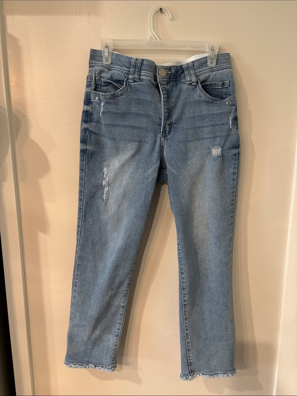Democracy Light Blue Cropped Slim Jeans